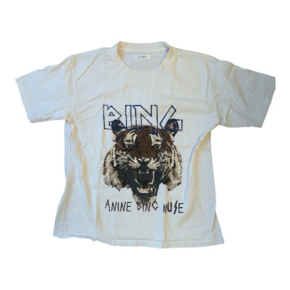 Anine Bing Cream Graphic Tee
